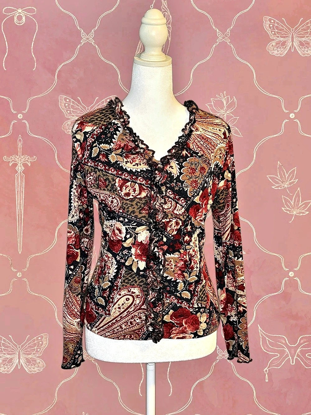 Ruffled French Blouse